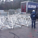 Aluminium lattice mast - 45m